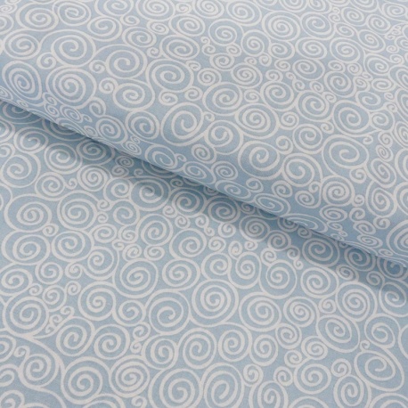 Tissu Coton Imprimé Swirls