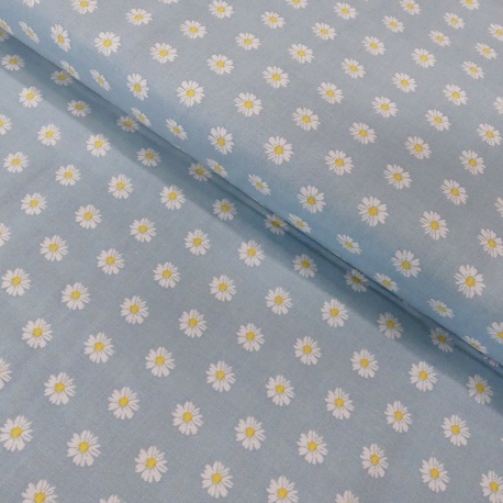 Tissu Coton Imprimé Graphic Daisy