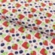 Tissu Coton Imprimé Strawberries & Blue