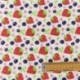 Tissu Coton Imprimé Strawberries & Blue