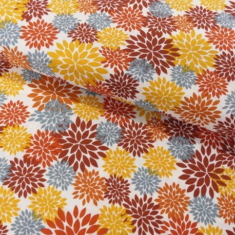 Tissu Coton Imprimé Flower Petals