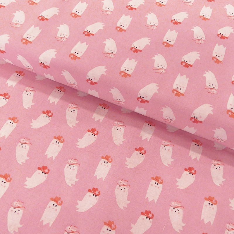 Tissu Coton Imprimé Cowboy Ghosts