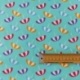Tissu Coton Imprimé Umbrellas On Aqua 
