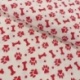 Tissu Coton Imprimé Paw Prints Red