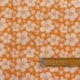 Tissu Coton Imprimé White On Orange 