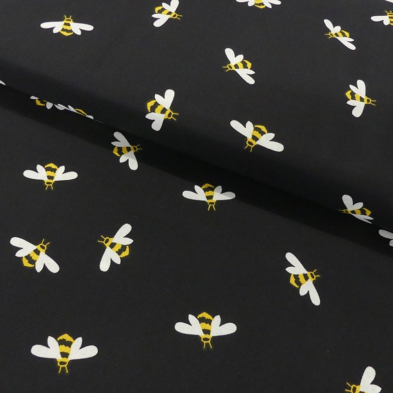 Tissu Coton Imprimé Bees & Bloom Bee 