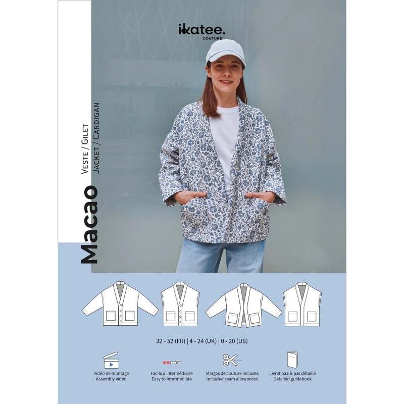 Patron Ikatee Macao - Veste Femme