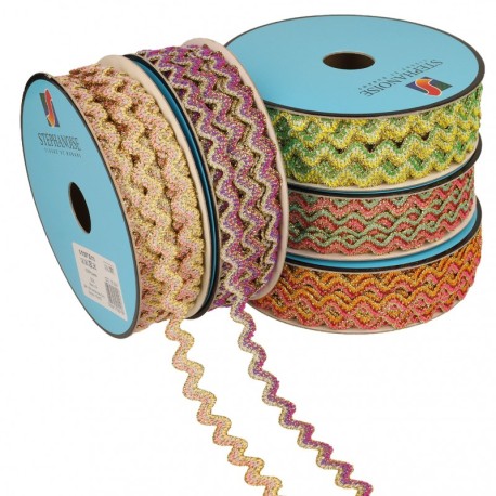 Serpentine multicolore métal