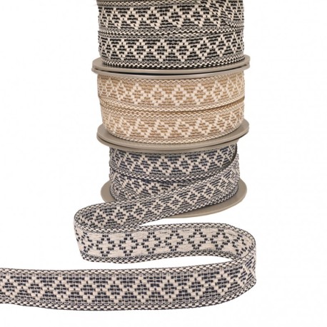 Galon losanges bicolore