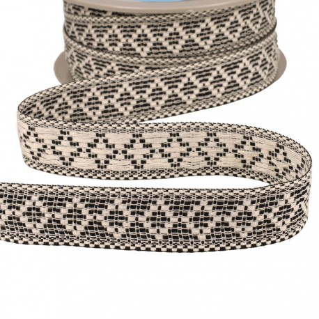 Galon losanges bicolore