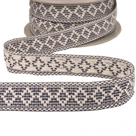 Galon losanges bicolore