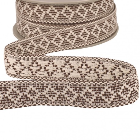 Galon losanges bicolore