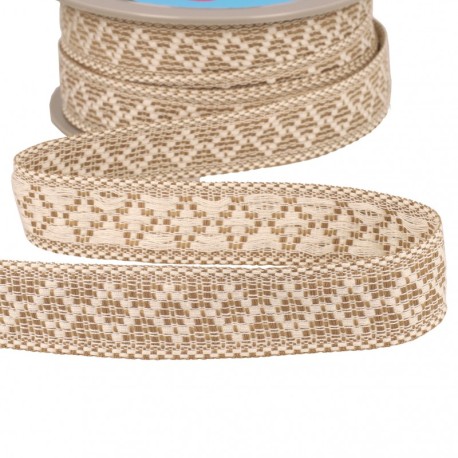 Galon losanges bicolore