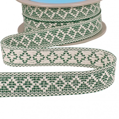 Galon losanges bicolore