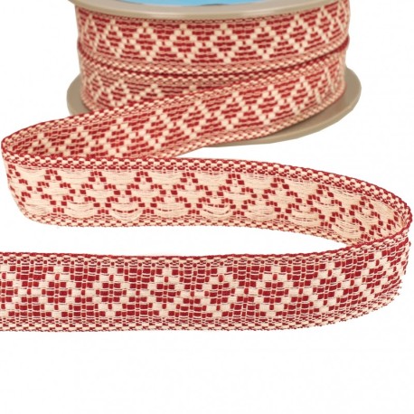 Galon losanges bicolore