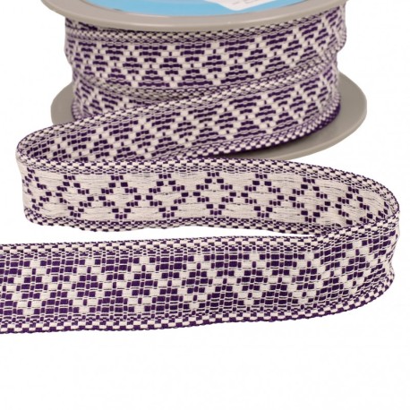 Galon losanges bicolore