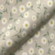 Tissu Marguerite Fond Coloris Lin