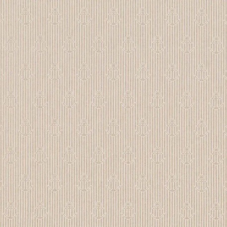 Tissu Ancre Fond Coloris Lin