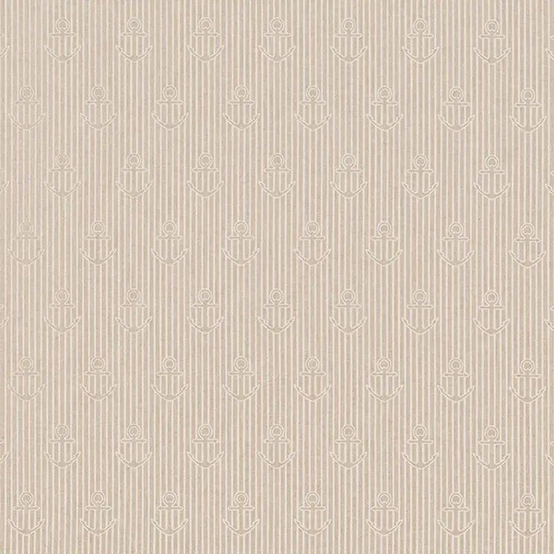 Tissu Ancre Fond Coloris Lin