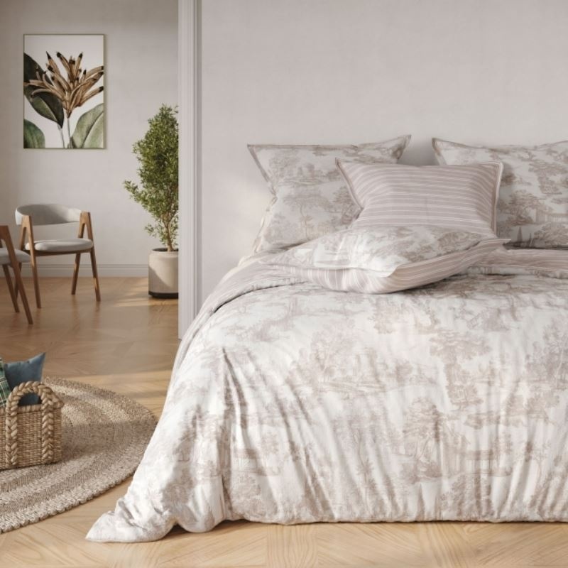 Parure Linge de Lit Celeste Beige