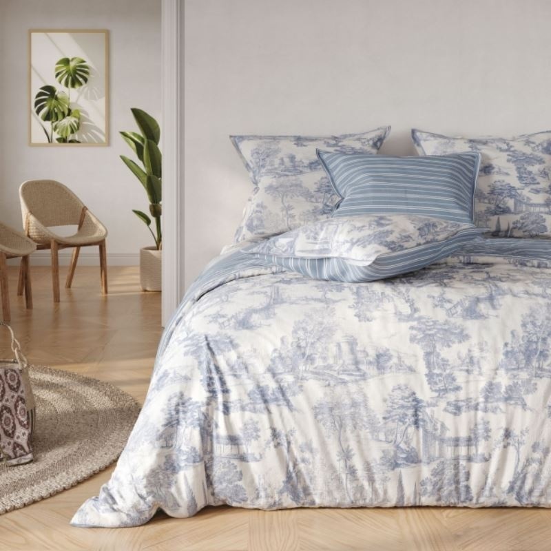 Parure Linge de Lit Celeste Bleu