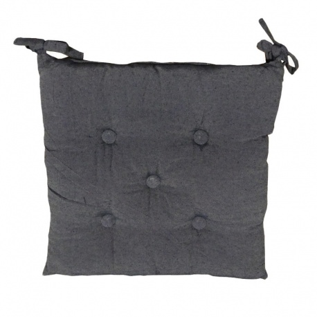 Galette de Chaise Chinée Anthracite 