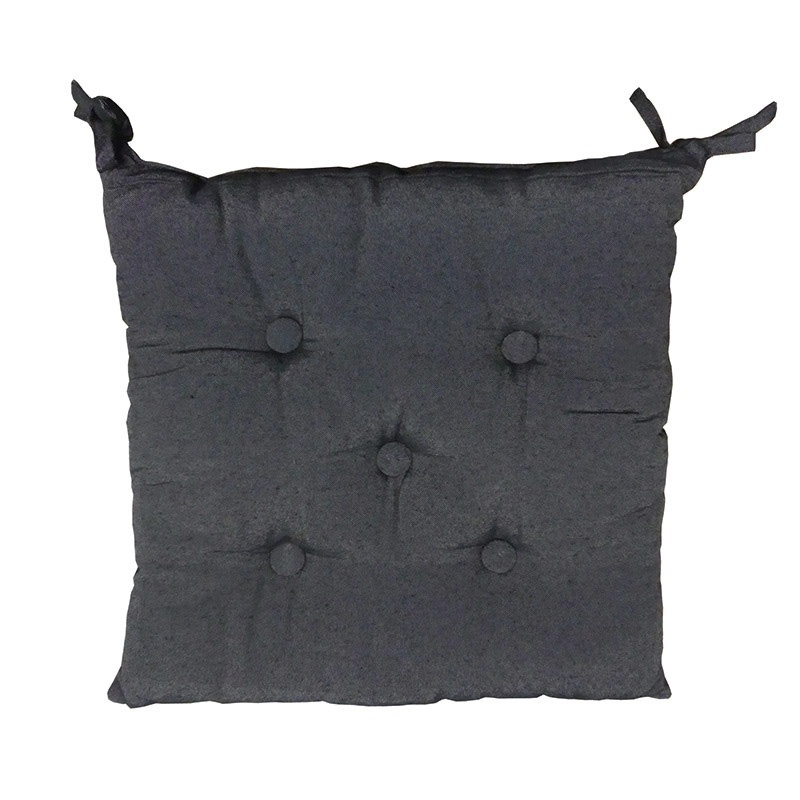 Galette de Chaise Chinée Coloris Noir