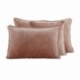 Housse de Coussin Kobe Velours Uni Mocaccino - HAOMY