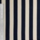 Tissu Toile Lin Viscose Rayure Marine 