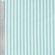 Tissu Etamine Tissé Teint Rayure Fine Turquoise 