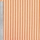 Tissu Etamine Tissé Teint Rayure Fine Orange 