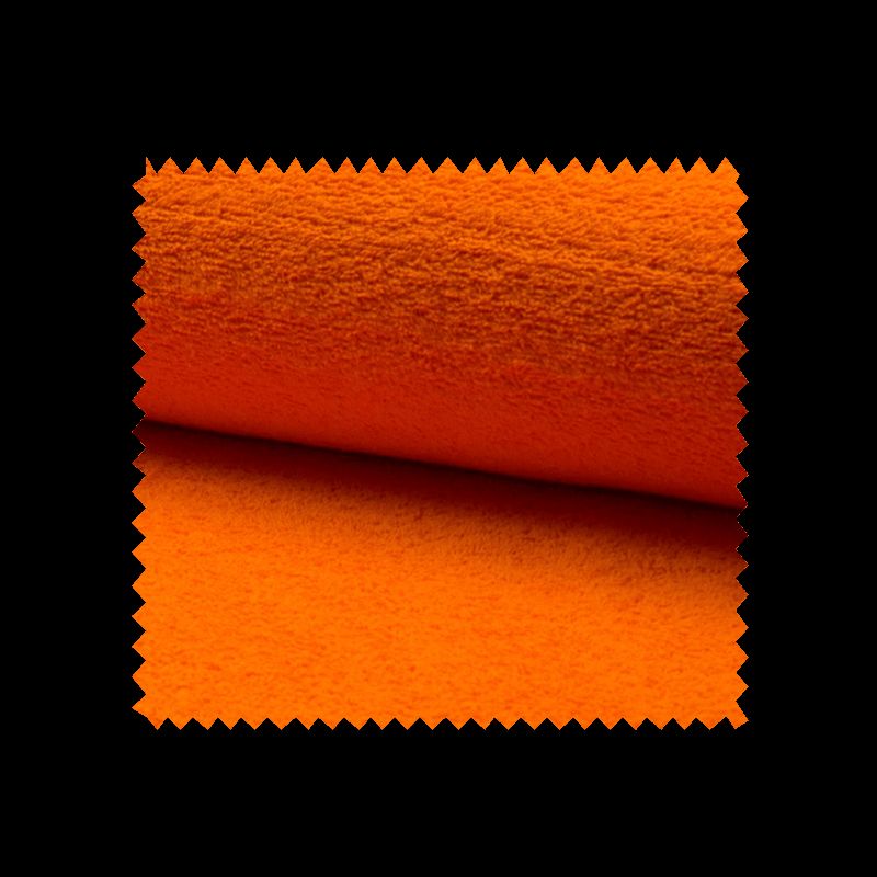 Tissu Eponge Uni Orange