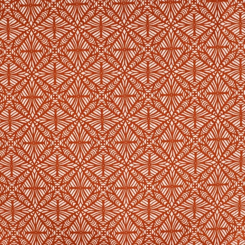 Tissu Voile de Coton Imprimé Cognac