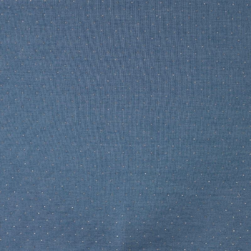 Tissu Denim Strass