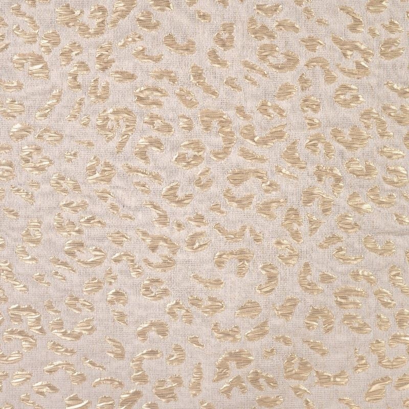 Tissu Jacquard Leopard Sable Lurex