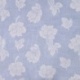 Tissu Voile Coton Tissé Teint Brodé Rayure Bleu