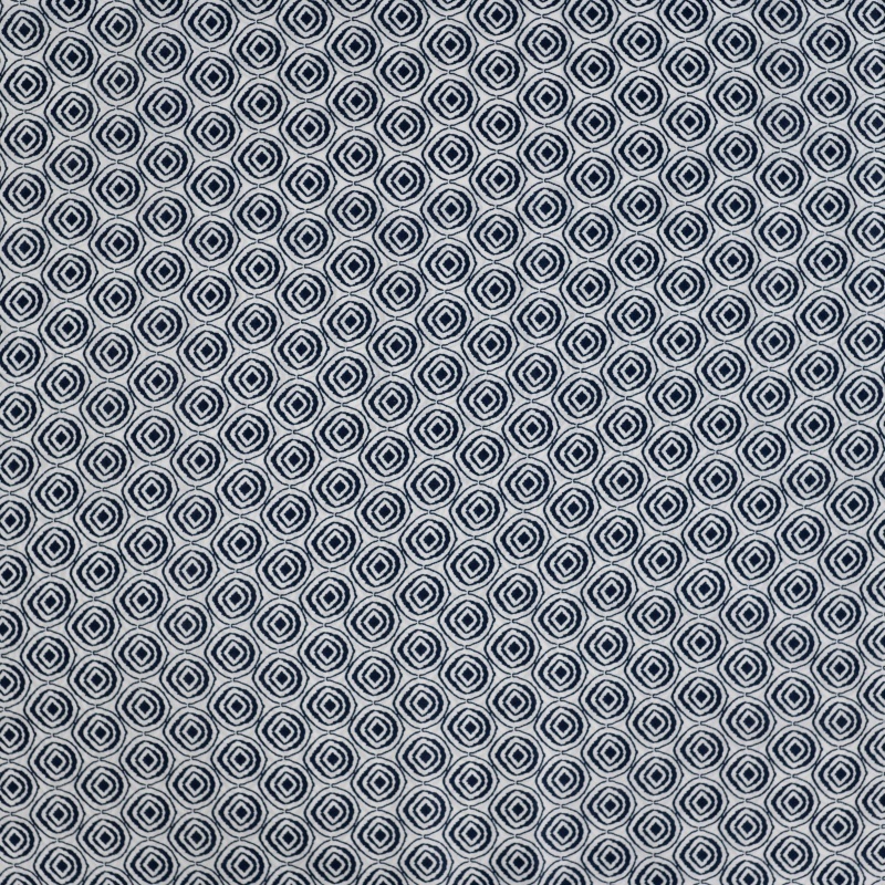 Tissu Voile de Coton Imprimé Bleu