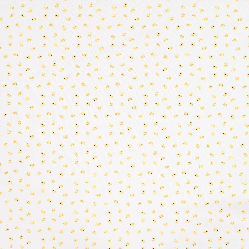 Tissu Jersey de Coton Imprimé Canard Beige 