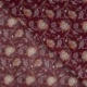 Tissu Voile de Coton Imprimé Fleurs Cognac