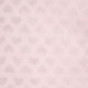 Tissu Minky Coeur Paillette Rose