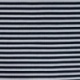 Tissu Jersey de Coton Rayure Bleu Marine