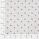 Tissu Jersey Côtelé Coton Imprimé Coccinelle Ecru