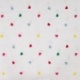 Tissu Coton Leger Brodé Coeur Multico 