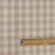 Tissu Menorca Tissé Teint Petit Carreaux Naturel 