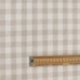 Tissu Menorca Tissé Teint Petit Carreaux Naturel 