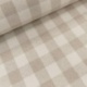 Tissu Mallorca Tissé Teint Carreaux Naturel 