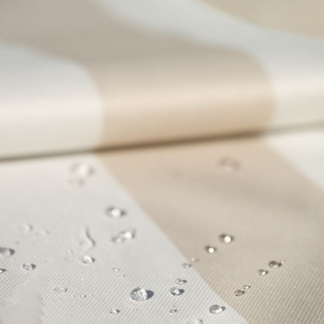 Toile Exterieur Rayée Arcachon Coloris Lin 