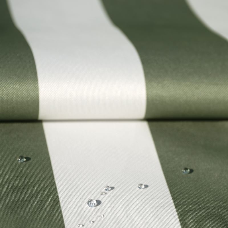 Toile Exterieur Rayée Arcachon Olive