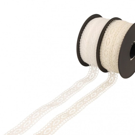 Dentelle coton entre deux