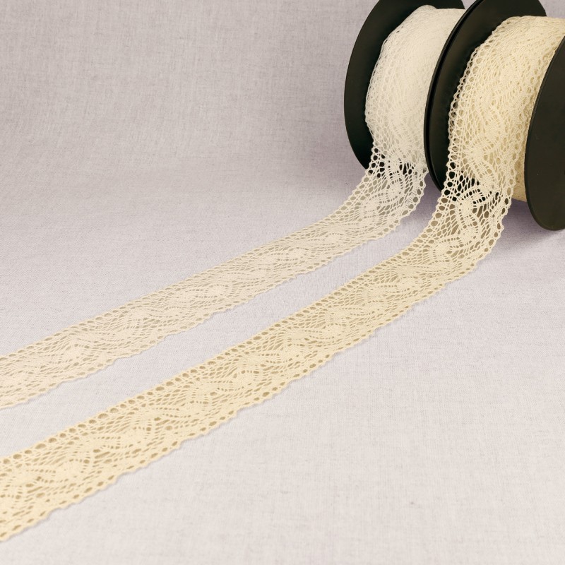 Dentelle coton entre deux vagues